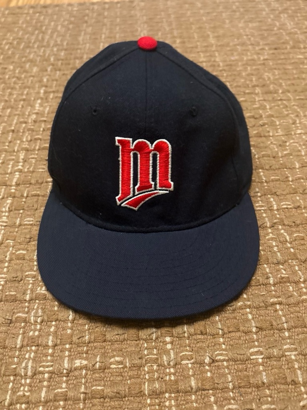 Minnesota vintage New Era Navy Cap with Red 'M' Crest